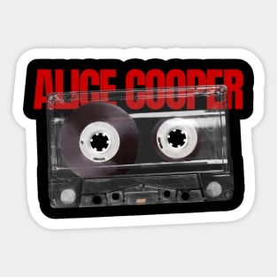 alice cooper ll cassette Sticker